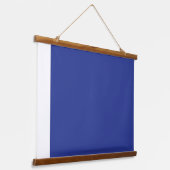 白鮮やかい四角の青い背景 吊り下げ型タペストリー (傾斜あり)