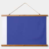 白鮮やかい四角の青い背景 吊り下げ型タペストリー (正面2)