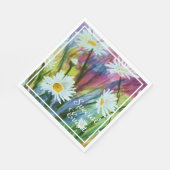 白鮮やかデイジー スタンダードランチョンナプキン (角)