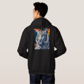 白鮮やか虎 パーカ (裏面フル)