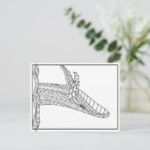 白鯨はがき ポストカード (スタンド正面)