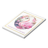 白鳥お洒落赤ちゃんシャワーメモ帳 ノートパッド (回転)