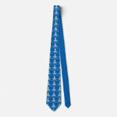 白鳥が付いている前立腺癌の認識度のリボン ネクタイ (正面)