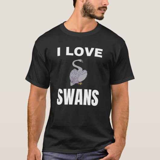 白鳥が好き Tシャツ (正面)