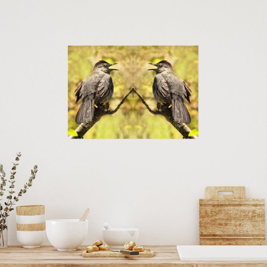 白鳥が歌のポスターを歌う ポスター (キッチン)