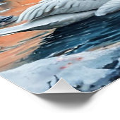 白鳥が湖に浮かぶ ポスター (コーナー)