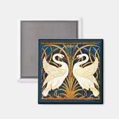 白鳥とイグサとアイリス マグネット (正面/裏面)