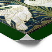 白鳥とイグサの壁紙 ポスター (角)