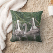 白鳥とシグネッツ枕 クッション (ブランケット)