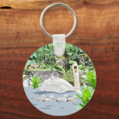 白鳥とシグネッツ キーホルダー (正面)