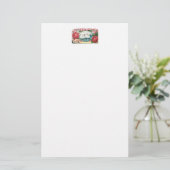 白鳥とバラヴィンテージアート文房具 便箋 (スタンド正面)