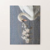 白鳥とヤングシグネッツ ジグソーパズル (縦)