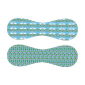 白鳥とユリ結婚のパターン(の模様が)ある花 野球ボール (パネル)