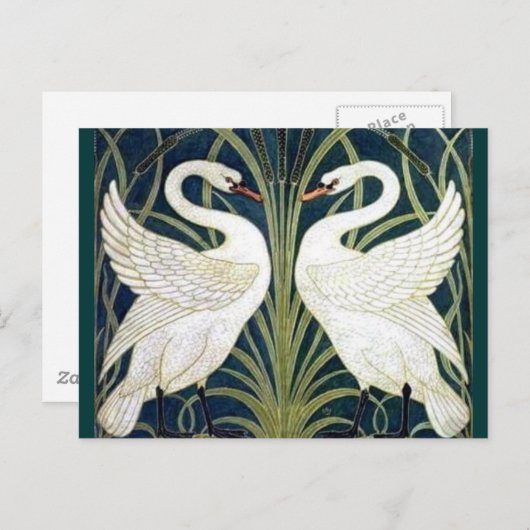 白鳥とラッシュとアイリス壁紙TBA受賞 ポストカード (正面/裏面)