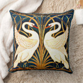 白鳥とラッシュとアイリス クッション (ブランケット)