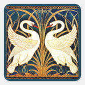 白鳥とラッシュとアイリス スクエアシール (正面)