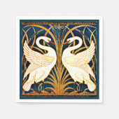 白鳥とラッシュとアイリス スタンダードカクテルナプキン (正面)