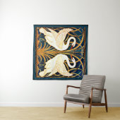 白鳥とラッシュとアイリス タペストリー (インサイチュ(横))