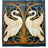 白鳥とラッシュとア素晴らしイリス シャワーカーテン (正面)