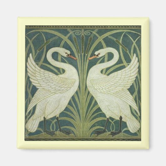 白鳥とラッシュマグネット マグネット (正面)