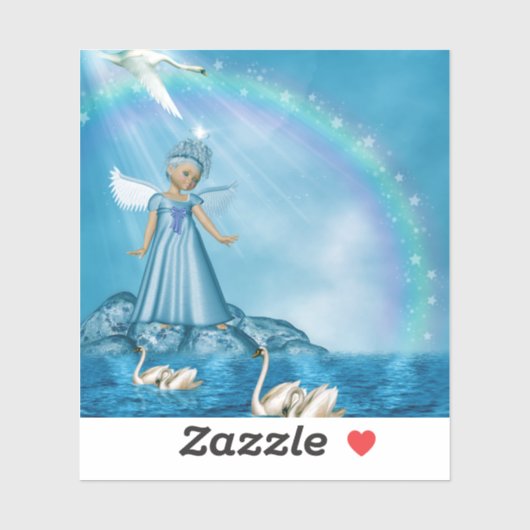 白鳥と天使 シール (シート)