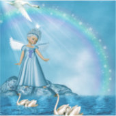 白鳥と天使 シール (正面)