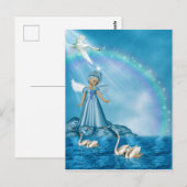 白鳥と天使 ポストカード (正面/裏面)