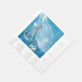 白鳥と天使 縁ありランチョンナプキン (角)