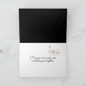 白鳥と月結婚の記念日 カード (内部)