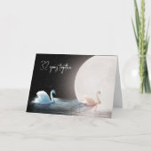 白鳥と月32日 カード (正面)