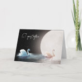 白鳥と月67日 カード (正面)