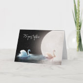 白鳥と月75周年 カード (正面)