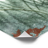 白鳥と湖の風景 ポスター (コーナー)