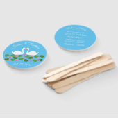 白鳥と睡蓮結婚のカスタム ハンドファン (組立なし)