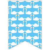 白鳥と睡蓮結婚のカスタム バンティングフラッグ (第2の旗)