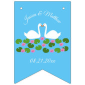 白鳥と睡蓮結婚のカスタム バンティングフラッグ (第1の旗)