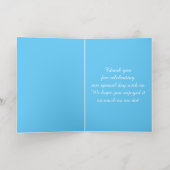 白鳥と睡蓮結婚のカスタム 箔グリーティングカード (内側レイダウン)