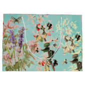 白鳥と花抱き枕 ラージペーパーバッグ (裏面)