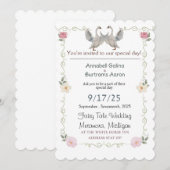 白鳥のおとぎ結婚話 招待状 (正面/裏面)