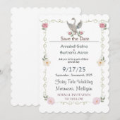 白鳥のおとぎ結婚話 招待状 (正面/裏面)