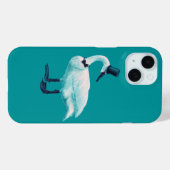 白鳥のおもしろいバードウォッチング Case-Mate iPhoneケース (裏面 (横))