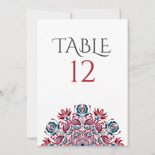 白鳥のささやき蓮の花テーブルナンバー 招待状