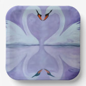 白鳥のように忠実である ペーパープレート (正面)