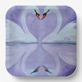 白鳥のように忠実である ペーパープレート