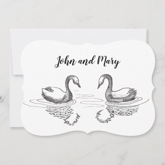 白鳥のインク。 (正面)