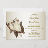 白鳥のウェディング招待状 招待状 (正面)