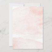 白鳥のエレガントなピンクの誕生日の招待状 招待状 (裏面)