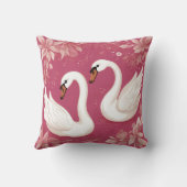 白鳥のカップル クッション (裏面)