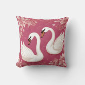 白鳥のカップル クッション (正面)