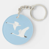 白鳥のカラーブロック キーホルダー (裏面)